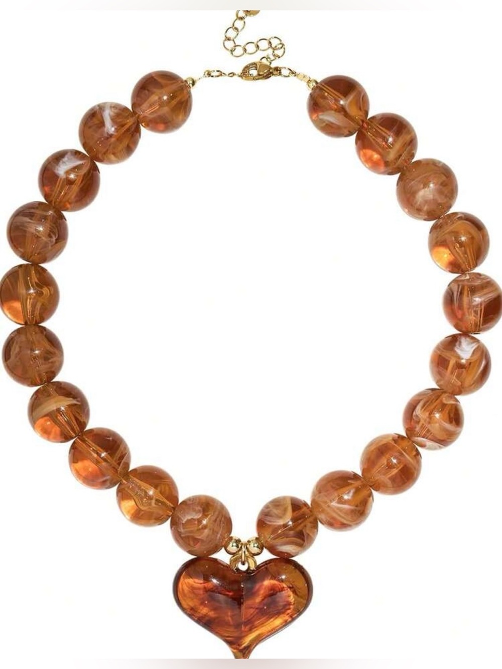 Chunky Women's Necklace, Large Resin Jewelry Necklace